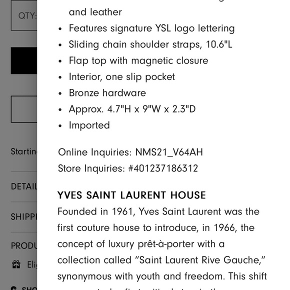 SOLD - Panier Mini YSL flap crossbody basket bag - Picture 5 of 6